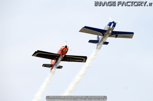2019-10-12 Linate Airshow 01051 RV8 Team - Van Grunsven RV8